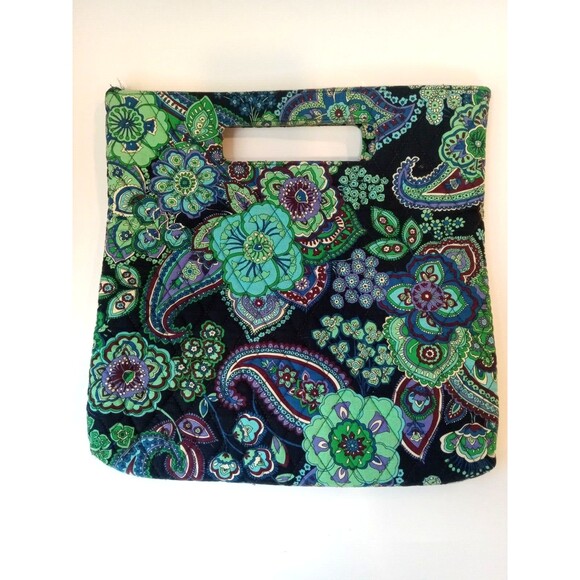 2009 Vera Bradley Blue Rhapsody XL Clutch Handbag (AS IS) - Picture 3 of 16